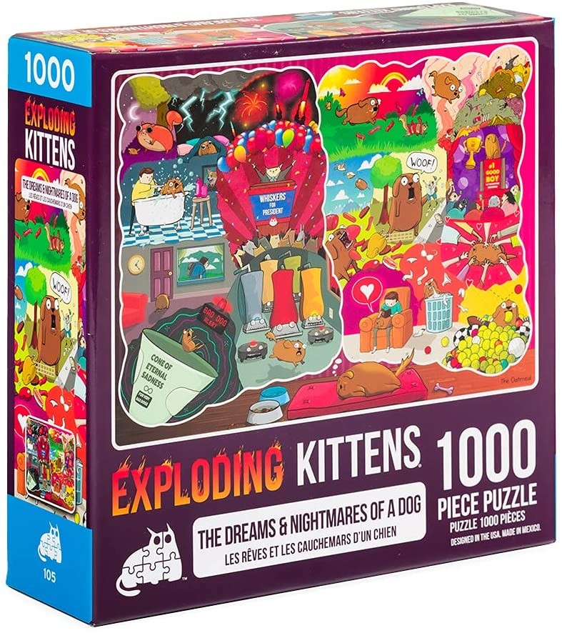 Exploding Kittens Puzzle: The Dreams and Nightmares of a Dog