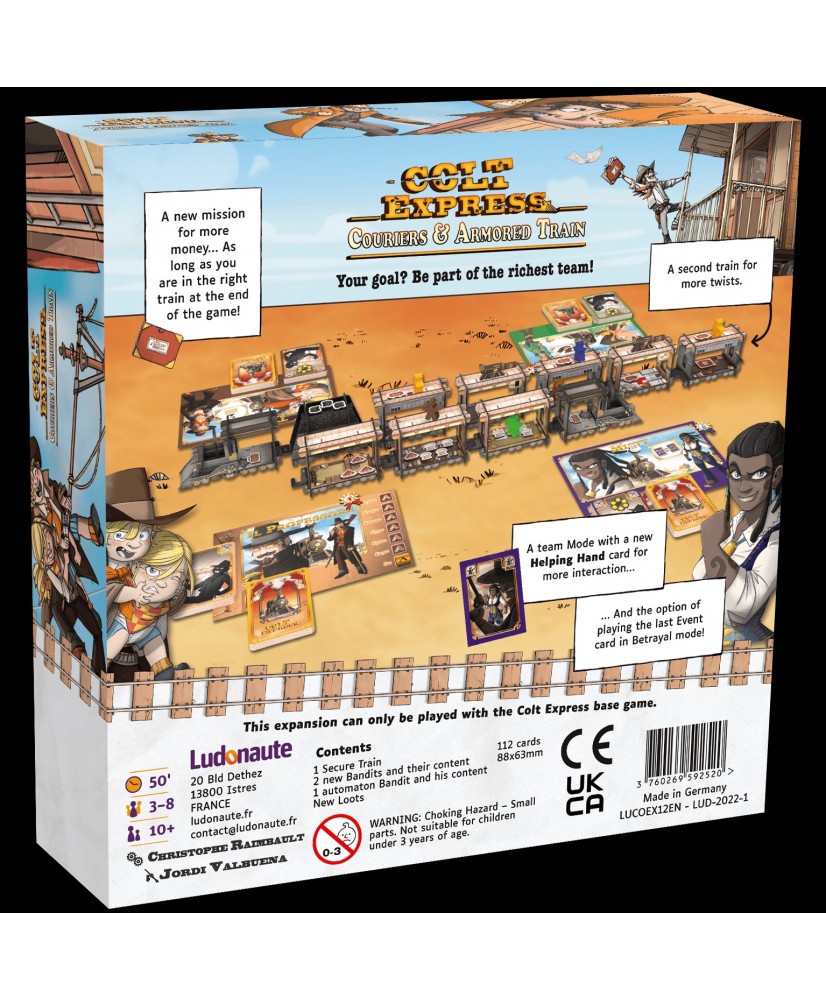 Colt Express Couriers & Armored Train Board Game