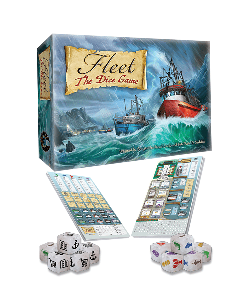 Fleet The Dice Game (Second Edition) + Dicey Waters Expansion