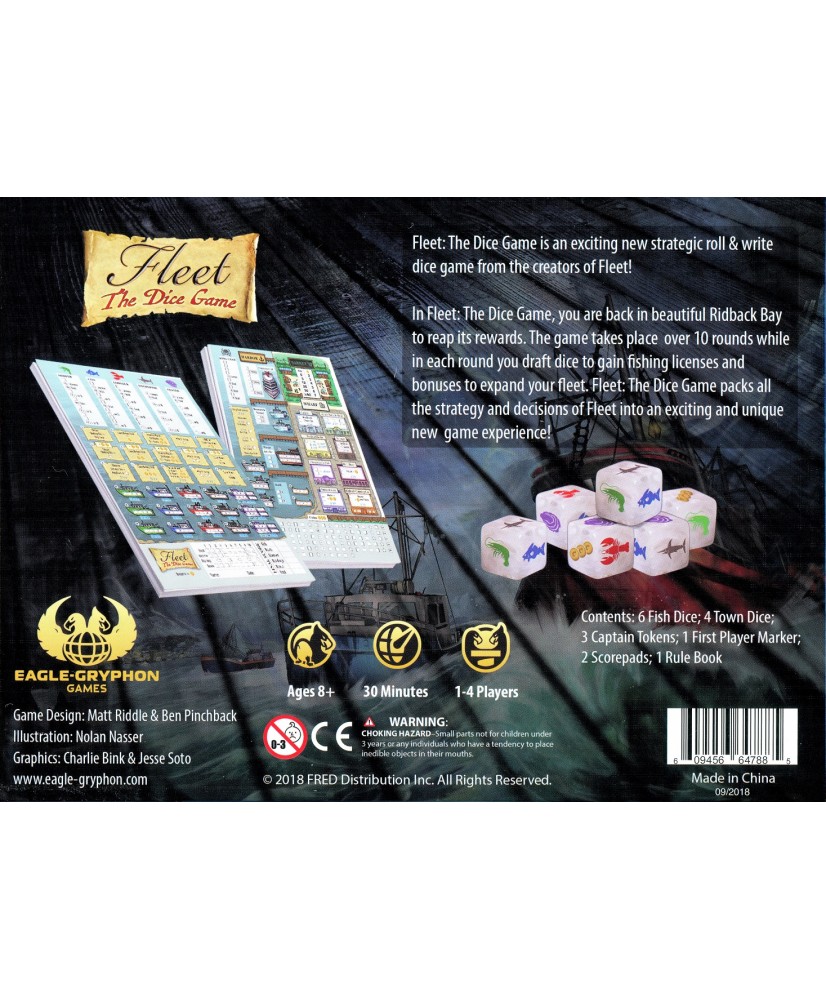 Fleet The Dice Game (Second Edition) + Dicey Waters Expansion