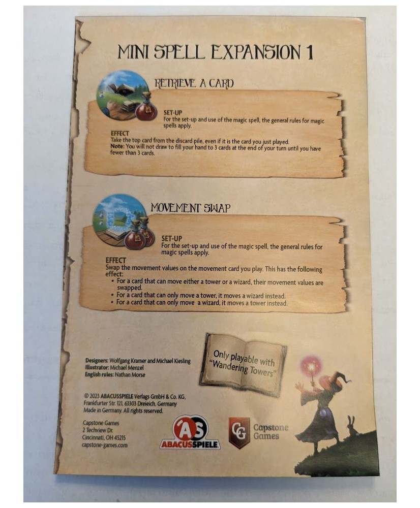 Wandering Towers: Mini Spell Expansion